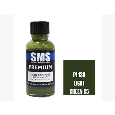 SMS PL139 Premium Acrylic Lacquer Light Green G5 30ml